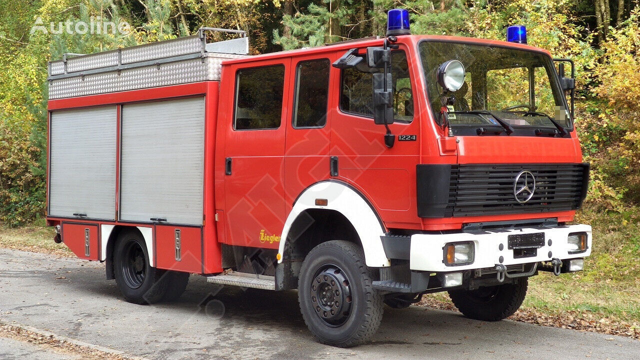 Пожарная машина MERCEDES-BENZ 1224 AF LF 16/12 4x4 DoKa AHK METZ FEUERWEHR  SFZ из Германии, купить подержанный Пожарная машина, Truck1 ID: 5856248