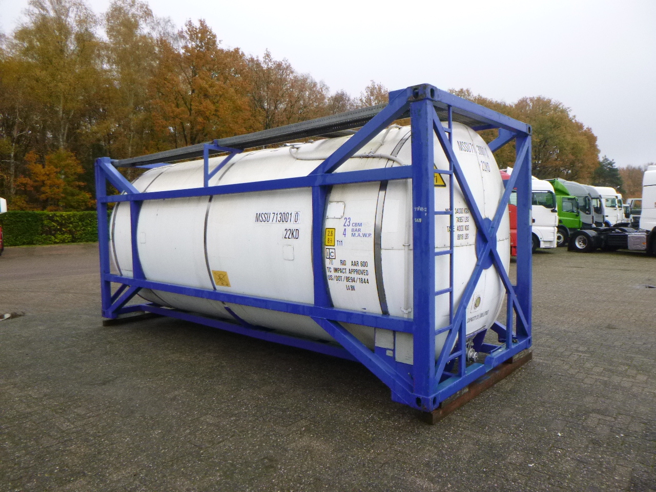 Танк-контейнер M Engineering Chemical tank container inox 20 ft / 23 m3 / 1  comp из Голландии, купить подержанный Танк-контейнер, Truck1 ID: 7051684