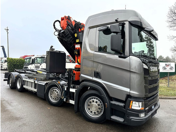 Автоманипулятор Scania R450 8x2 NGS ABROLLKIPPER + KRAN (33m!) PALFINGER PK29002 + JIB - *37.000km* only!!! - *FULL AIR* - LIKE NEW - BE TRUCK: фото 2