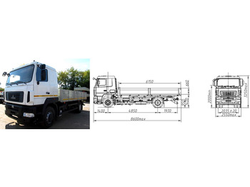 Грузовик бортовой/ Платформа МАЗ 534026