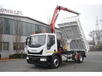 IVECO Eurocargo 160-250 E6/ Fassi crane / 3-sided tipper / mileage 47 thousand. km! в лизинг IVECO Eurocargo 160-250 E6/ Fassi crane / 3-sided tipper / mileage 47 thousand. km!: фото 1