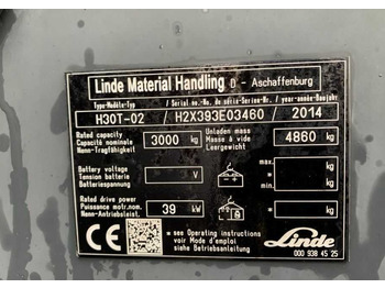 Газовый погрузчик LINDE H30