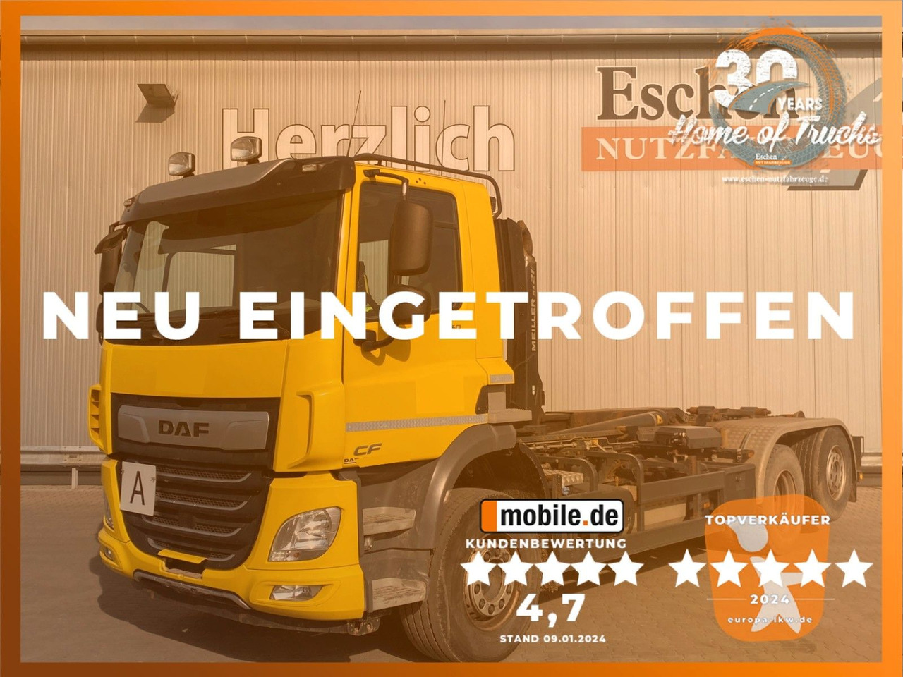 DAF CF 450 FAN| MEILLER RS 21.65*ACC*FUNK*Kamera*AHK - Крюковой мультилифт: фото 1 DAF CF 450 FAN| MEILLER RS 21.65*ACC*FUNK*Kamera*AHK - Крюковой мультилифт: фото 1