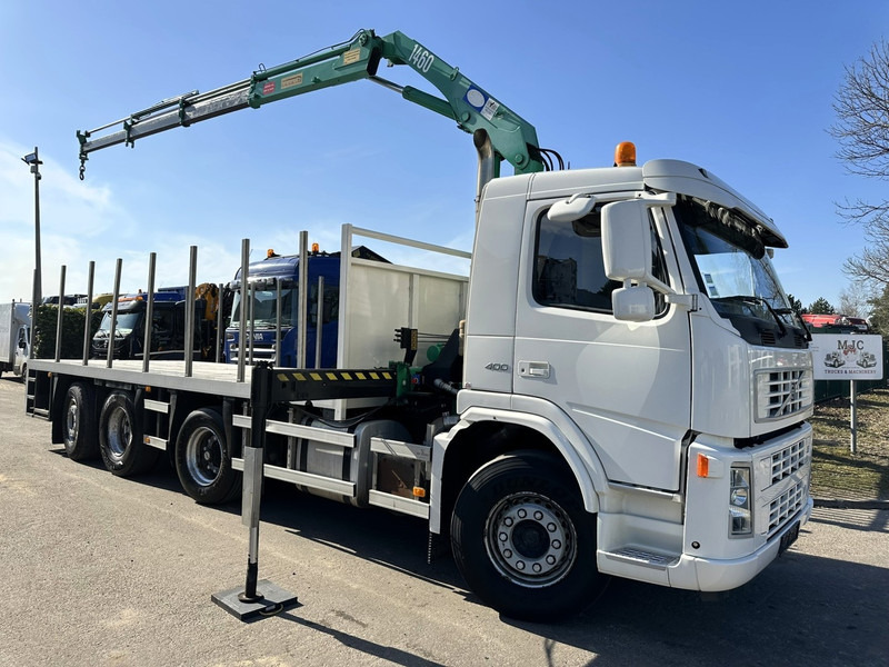 Volvo FM 400 8x2 PLATFORM (7m) + CRANE HMF 1460 K3 - 234.000km - LIFT + STEERING AXLES - EURO 3 - I-SHIFT - BE TRUCK - Автоманипулятор: фото 1 Volvo FM 400 8x2 PLATFORM (7m) + CRANE HMF 1460 K3 - 234.000km - LIFT + STEERING AXLES - EURO 3 - I-SHIFT - BE TRUCK - Автоманипулятор: фото 1