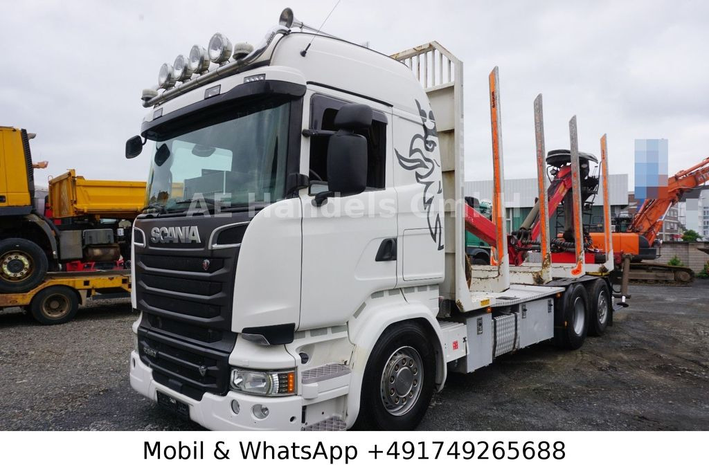 Автоманипулятор, Лесовоз Scania R580 V8 Highline Palfinger-M120L97 *Retarder/ACC: фото 7