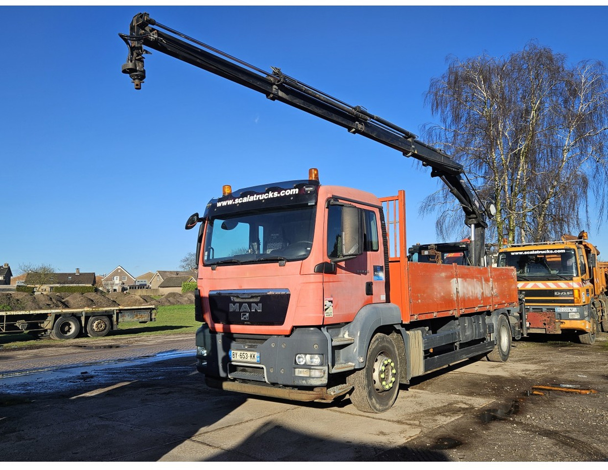 MAN TGS 18.400 Euro 5 Flat bed Full Spring suspension HIAB 122E -3 hiduo Crane Kran Remote - Грузовик бортовой/ Платформа, Автоманипулятор: фото 1 MAN TGS 18.400 Euro 5 Flat bed Full Spring suspension HIAB 122E -3 hiduo Crane Kran Remote - Грузовик бортовой/ Платформа, Автоманипулятор: фото 1