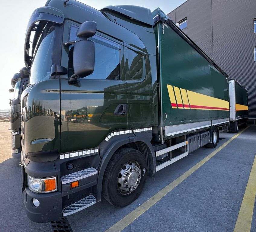 Scania R450LB 4x2, E6, Ladebordwand, Honold Anhaenger - Тентованный грузовик: фото 1 Scania R450LB 4x2, E6, Ladebordwand, Honold Anhaenger - Тентованный грузовик: фото 1