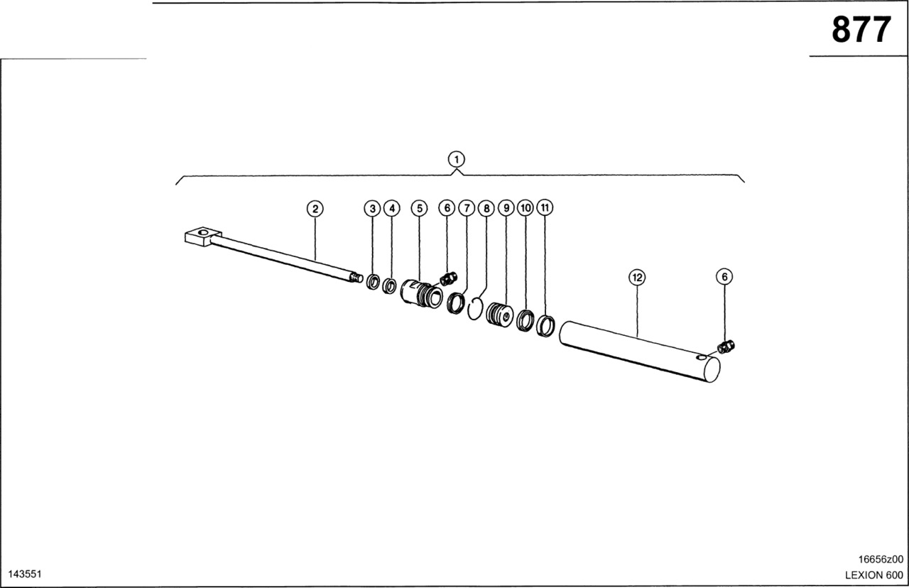 Claas Lexion 600 RURA CYLINDRA 0000868500 (Zbiornik ziarna-wspomaganie rozładunku;siłown. hydr.) - Гидравлический цилиндр для Зерноуборочных комбайнов: фото 1 Claas Lexion 600 RURA CYLINDRA 0000868500 (Zbiornik ziarna-wspomaganie rozładunku;siłown. hydr.) - Гидравлический цилиндр для Зерноуборочных комбайнов: фото 1