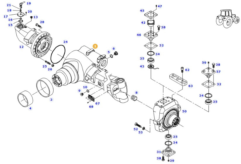 Fendt 414 Vario - oś przednia most - obudowa korpus F416300020020 - Передняя ось для Сельскохозяйственной техники: фото 1 Fendt 414 Vario - oś przednia most - obudowa korpus F416300020020 - Передняя ось для Сельскохозяйственной техники: фото 1