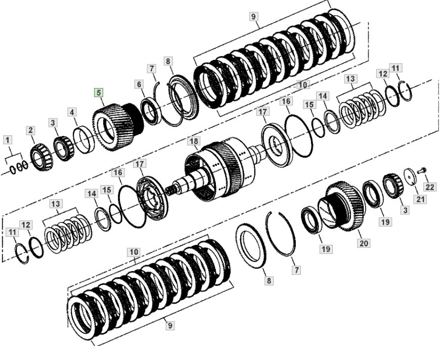 John Deere 9620 DF500 - skrzynia biegów - bieg tryb YZ501706 - Коробка передач для Сельскохозяйственной техники: фото 1 John Deere 9620 DF500 - skrzynia biegów - bieg tryb YZ501706 - Коробка передач для Сельскохозяйственной техники: фото 1