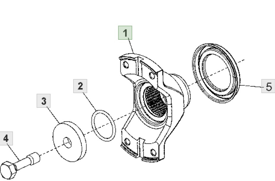 John Deere 9620 DF500 - skrzynia biegów - jarzmo przegubu YZ501555 - Коробка передач для Сельскохозяйственной техники: фото 1 John Deere 9620 DF500 - skrzynia biegów - jarzmo przegubu YZ501555 - Коробка передач для Сельскохозяйственной техники: фото 1