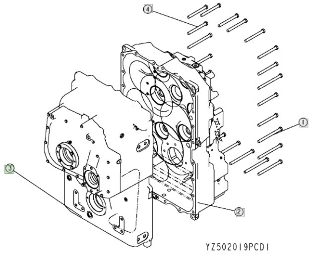 John Deere 9620 DF500 - skrzynia biegów - obudowa YZ502255 - Коробка передач для Сельскохозяйственной техники: фото 1 John Deere 9620 DF500 - skrzynia biegów - obudowa YZ502255 - Коробка передач для Сельскохозяйственной техники: фото 1
