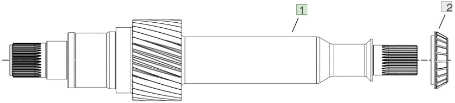 John Deere 9620 DF500 - skrzynia biegów - wał wałek zębaty YZ502098 - Коробка передач для Сельскохозяйственной техники: фото 1 John Deere 9620 DF500 - skrzynia biegów - wał wałek zębaty YZ502098 - Коробка передач для Сельскохозяйственной техники: фото 1