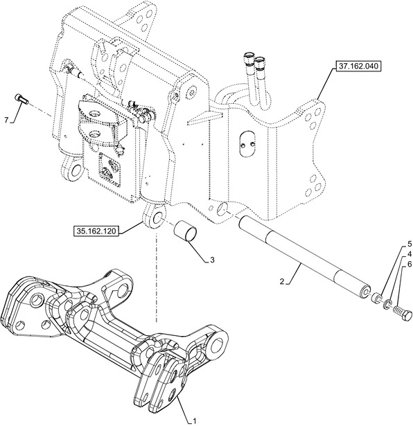 New Holland T6090 T6070 Rama 87644501 - Рама/ Шасси для Тракторов: фото 1 New Holland T6090 T6070 Rama 87644501 - Рама/ Шасси для Тракторов: фото 1