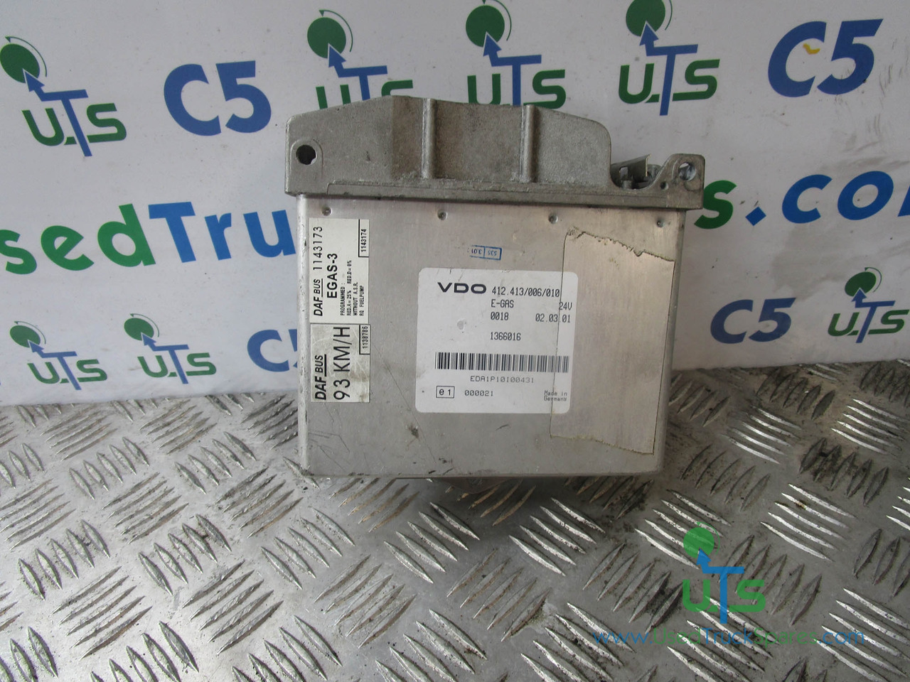 DAF EGAS THROTTLE CONTROL VDO ECU P/NO 412.413/006/010 - Блок управления для Грузовиков: фото 1 DAF EGAS THROTTLE CONTROL VDO ECU P/NO 412.413/006/010 - Блок управления для Грузовиков: фото 1