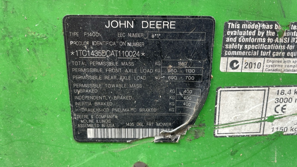 Газонокосилка JOHN DEERE 1435 SERIES 2: фото 7