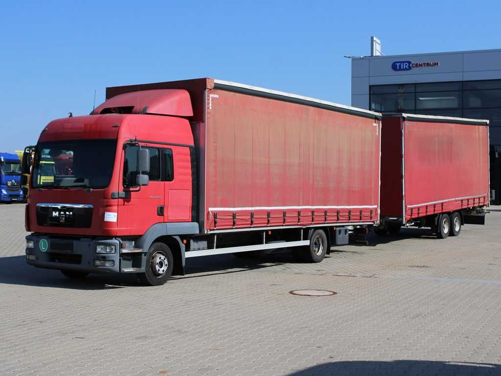 MAN TGL 12.250 4X2 BL, TRANSIT SET+TRAILER Moslein - Тентованный грузовик: фото 1 MAN TGL 12.250 4X2 BL, TRANSIT SET+TRAILER Moslein - Тентованный грузовик: фото 1
