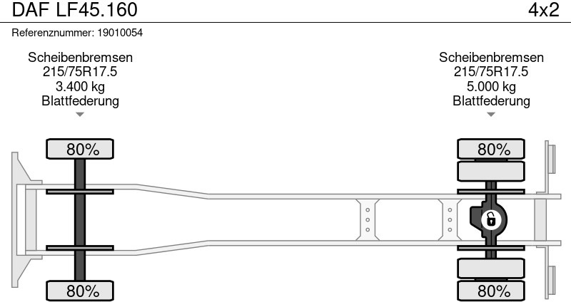 Грузовик бортовой/ Платформа DAF LF45.160: фото 10