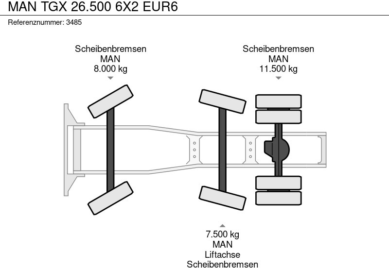 MAN TGX 26.500 6X2 EUR6 в лизинг MAN TGX 26.500 6X2 EUR6: фото 20