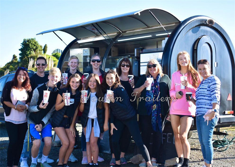 YOWON small fiberglass food vending trailer hot dog cart for Europe - Торговый прицеп: фото 1 YOWON small fiberglass food vending trailer hot dog cart for Europe - Торговый прицеп: фото 1