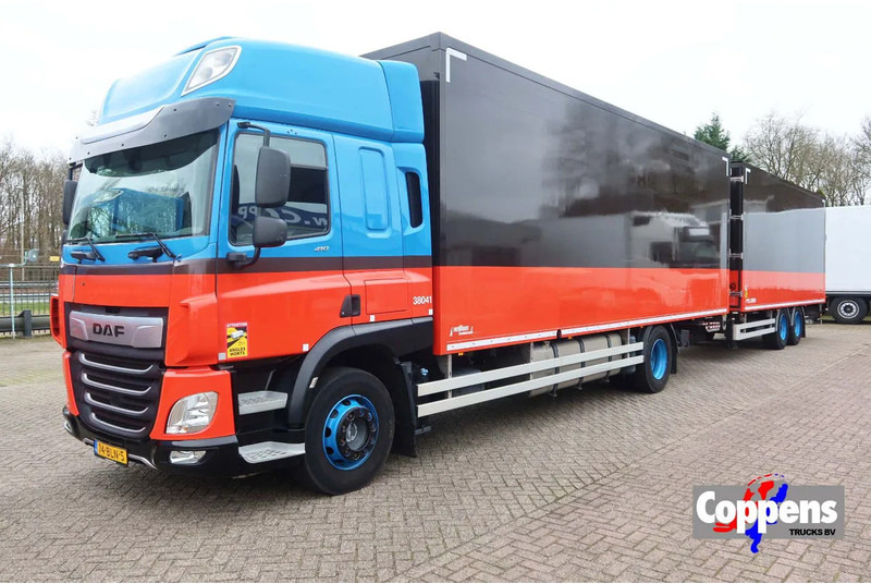 DAF CF 410 Bakwagen+Trailer met klep 2.000 kg. 6 Stuks in voorraad. Price 49.500,-- euro netto. - Грузовик с закрытым кузовом: фото 1 DAF CF 410 Bakwagen+Trailer met klep 2.000 kg. 6 Stuks in voorraad. Price 49.500,-- euro netto. - Грузовик с закрытым кузовом: фото 1