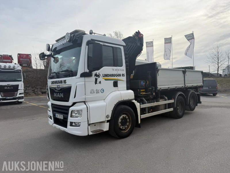 2018 MAN TGS 28.460 KRANBIL M/3 VEIS TIPPKASSE HMF-KRAN SERVICEHISTORIKK. - Автоманипулятор: фото 1 2018 MAN TGS 28.460 KRANBIL M/3 VEIS TIPPKASSE HMF-KRAN SERVICEHISTORIKK. - Автоманипулятор: фото 1