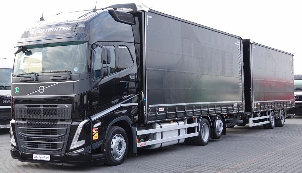 Volvo FH 500 / I-SAVE / XL / ZESTAW TANDEM PRZEJAZDOWY - Тентованный грузовик: фото 1 Volvo FH 500 / I-SAVE / XL / ZESTAW TANDEM PRZEJAZDOWY - Тентованный грузовик: фото 1