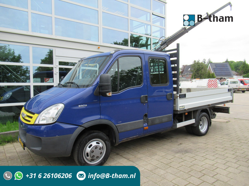 Iveco Daily 50C14G 345 CNG Aardgas AIRCO + HIAB Kraan Kran Crane - Малотоннажный бортовой грузовик, Грузопассажирский фургон: фото 1 Iveco Daily 50C14G 345 CNG Aardgas AIRCO + HIAB Kraan Kran Crane - Малотоннажный бортовой грузовик, Грузопассажирский фургон: фото 1
