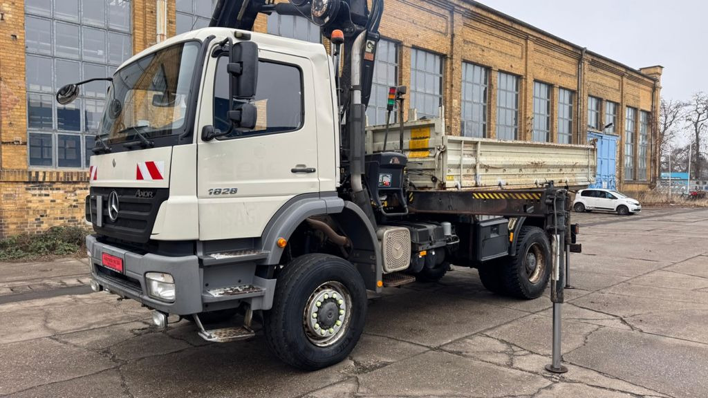 Самосвал, Автоманипулятор Mercedes-Benz AXOR 1828 MEILER HIAB 166 ES KRAN ALLRAD 4X4: фото 20