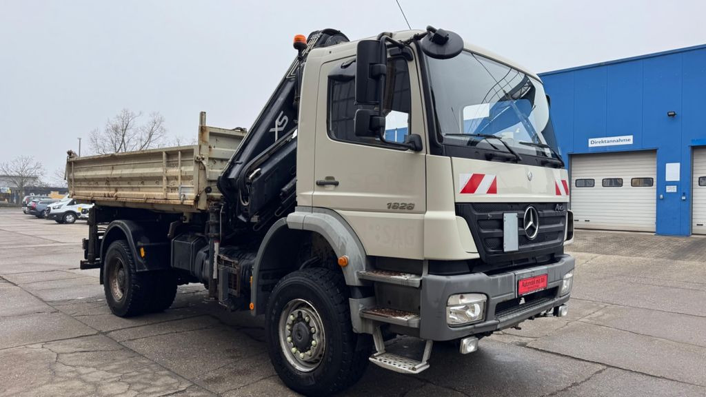 Самосвал, Автоманипулятор Mercedes-Benz AXOR 1828 MEILER HIAB 166 ES KRAN ALLRAD 4X4: фото 7