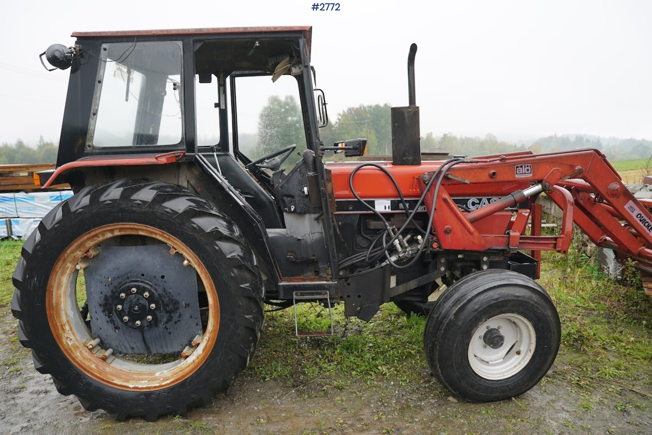 Трактор 1989 Case International 585 XL w/ Quicke Loader: фото 9