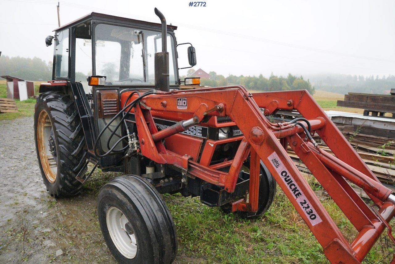 Трактор 1989 Case International 585 XL w/ Quicke Loader: фото 11