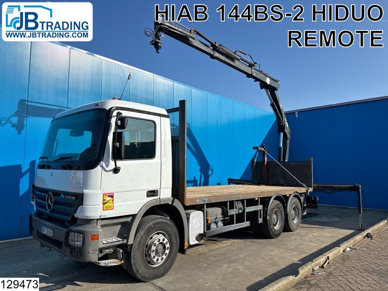 Mercedes-Benz Actros 2632 6X4, EURO 3, EPS, Steel suspension, HIAB, Remote - Грузовик бортовой/ Платформа, Автоманипулятор: фото 1 Mercedes-Benz Actros 2632 6X4, EURO 3, EPS, Steel suspension, HIAB, Remote - Грузовик бортовой/ Платформа, Автоманипулятор: фото 1