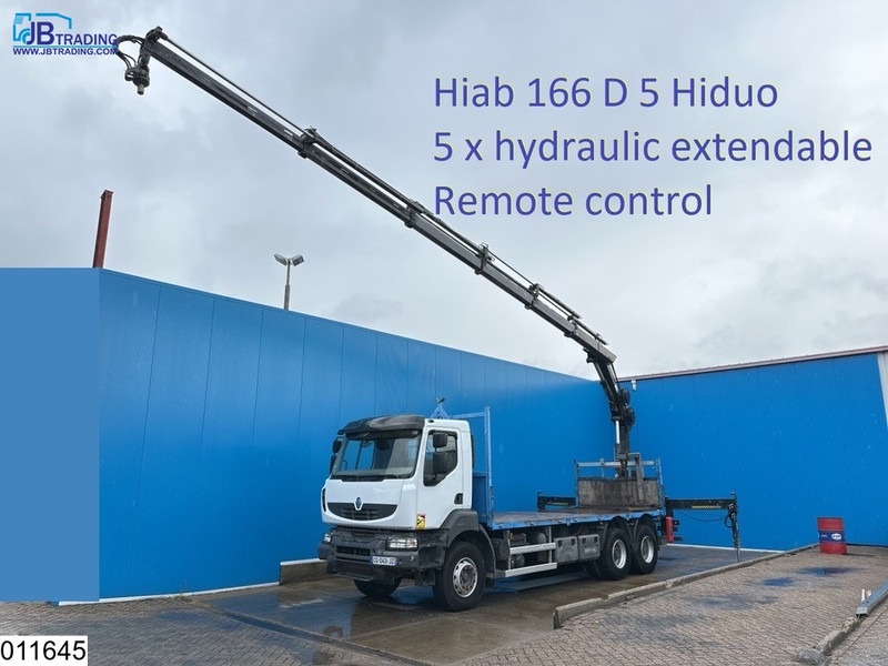 Renault Kerax 380 Dxi 6x4, EURO 5, Hiab, Remote, Steel Suspension - Грузовик бортовой/ Платформа, Автоманипулятор: фото 1 Renault Kerax 380 Dxi 6x4, EURO 5, Hiab, Remote, Steel Suspension - Грузовик бортовой/ Платформа, Автоманипулятор: фото 1