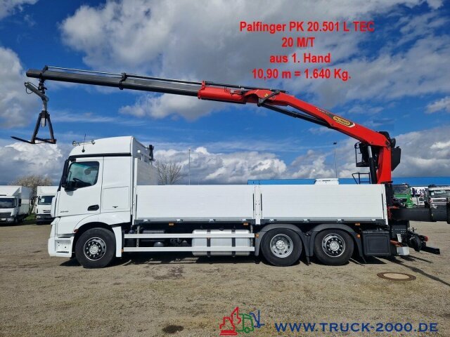 Mercedes-Benz Actros 2548 6x2 Kran PK20501 bei 11m/1,64 Tonnen - Грузовик бортовой/ Платформа, Автоманипулятор: фото 1 Mercedes-Benz Actros 2548 6x2 Kran PK20501 bei 11m/1,64 Tonnen - Грузовик бортовой/ Платформа, Автоманипулятор: фото 1
