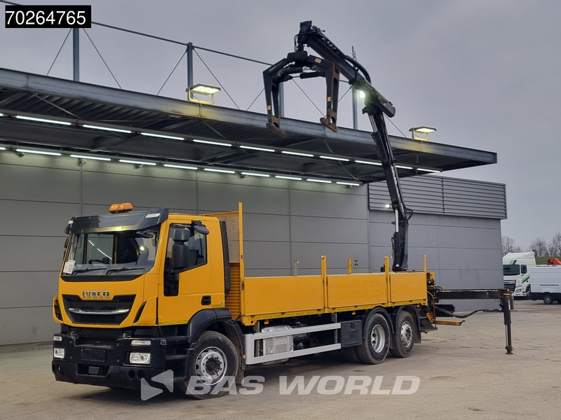 Грузовик бортовой/ Платформа, Автоманипулятор Iveco Stralis 310 6X2 RHD! Lift+Lenkachse Atlas 135.2VE-A11 Kran Crane Euro 6: фото 19