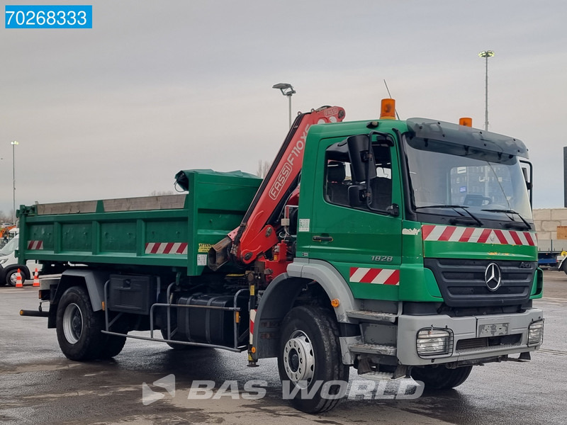 Самосвал, Автоманипулятор Mercedes-Benz Axor 1828 4X2 PTO Defect Fassi F110XS Crane Manual Big-Axle Steelsuspension Euro 3: фото 7