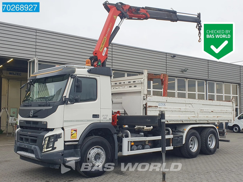 Volvo FMX 370 6X4 Palfinger PK 17.001 Remote Lift Axle Euro 6 - Самосвал, Автоманипулятор: фото 1 Volvo FMX 370 6X4 Palfinger PK 17.001 Remote Lift Axle Euro 6 - Самосвал, Автоманипулятор: фото 1