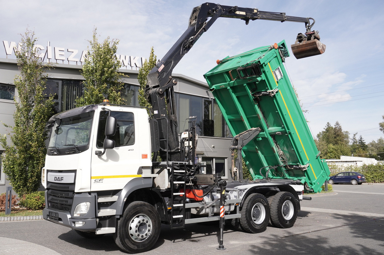 DAF CF 410 FAT 6×4 tipper / Crane Marchessi M15000Z / Bortmatic - Грузовик бортовой/ Платформа, Автоманипулятор: фото 1 DAF CF 410 FAT 6×4 tipper / Crane Marchessi M15000Z / Bortmatic - Грузовик бортовой/ Платформа, Автоманипулятор: фото 1