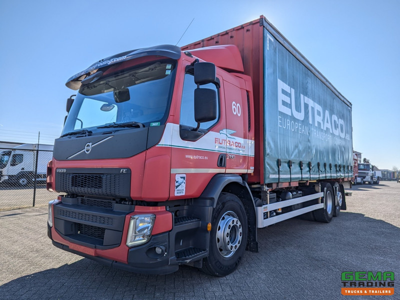 Volvo FE 280 6x2/4 Slaapcab Euro6 - BDF / SchuifzeilenBak 7.5M + Laadklep 1500KG - Rongpotten/Rongen - Тентованный грузовик: фото 1 Volvo FE 280 6x2/4 Slaapcab Euro6 - BDF / SchuifzeilenBak 7.5M + Laadklep 1500KG - Rongpotten/Rongen - Тентованный грузовик: фото 1