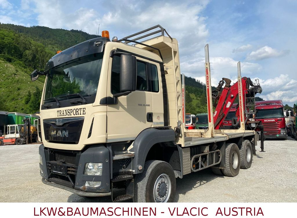 MAN TGS 33.480 6x6 - Лесовоз, Автоманипулятор: фото 1 MAN TGS 33.480 6x6 - Лесовоз, Автоманипулятор: фото 1