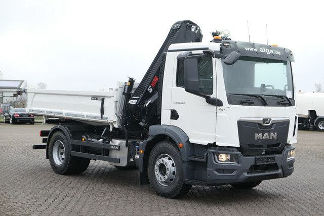 Самосвал, Автоманипулятор MAN 18.320 TGM BB 4x2, Hiab X-Hiduo 138BS-3, Funk: фото 8