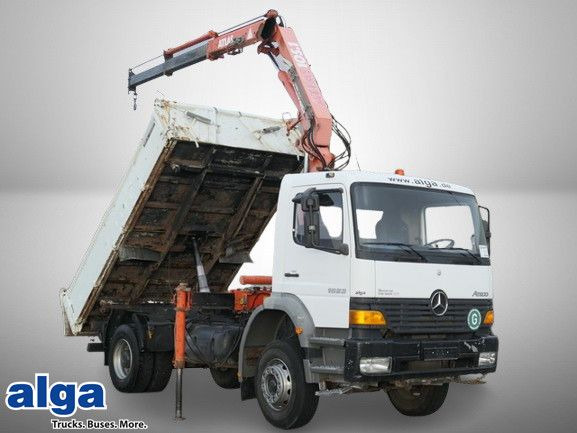 Mercedes-Benz 1823 K Atego 4x2, Kran Atlas AK 105.1 A2, AHK - Самосвал, Автоманипулятор: фото 1 Mercedes-Benz 1823 K Atego 4x2, Kran Atlas AK 105.1 A2, AHK - Самосвал, Автоманипулятор: фото 1