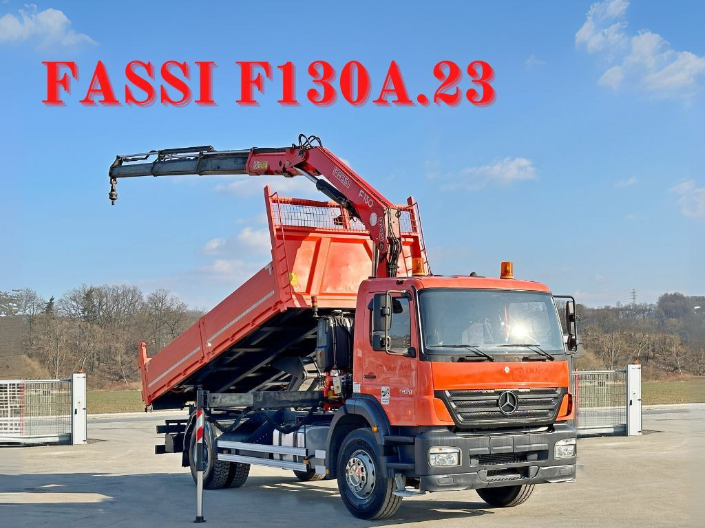 Mercedes-Benz AXOR 1828 * FASSI F130.A.23 + FUNK * TOPZUSTAND - Самосвал, Автоманипулятор: фото 1 Mercedes-Benz AXOR 1828 * FASSI F130.A.23 + FUNK * TOPZUSTAND - Самосвал, Автоманипулятор: фото 1