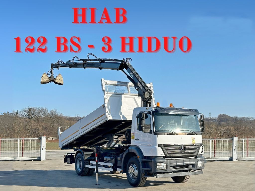 Mercedes-Benz AXOR 1828*HIAB 122 BS-3 HIDUO + FUNK *TOPZUSTAND - Самосвал, Автоманипулятор: фото 1 Mercedes-Benz AXOR 1828*HIAB 122 BS-3 HIDUO + FUNK *TOPZUSTAND - Самосвал, Автоманипулятор: фото 1