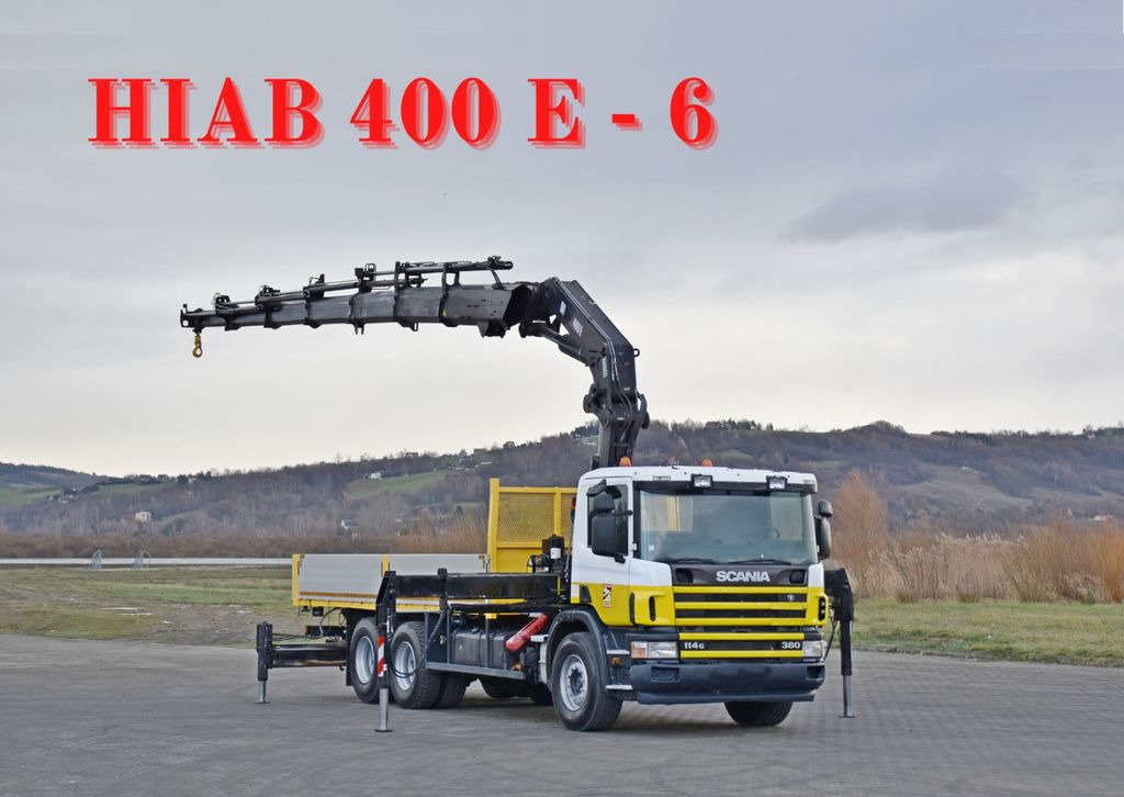 Scania 114 G 380 * PRITSCHE 6,10m * KRAN * 6x4 * TOP - Автоманипулятор, Грузовик бортовой/ Платформа: фото 1 Scania 114 G 380 * PRITSCHE 6,10m * KRAN * 6x4 * TOP - Автоманипулятор, Грузовик бортовой/ Платформа: фото 1