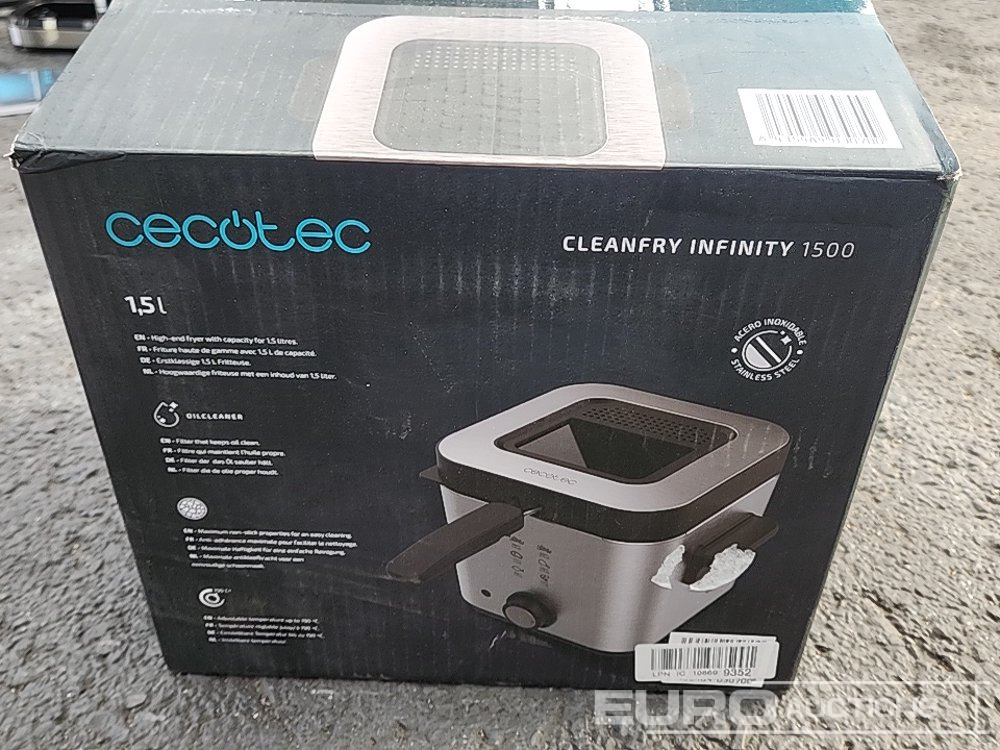 Строительное оборудование Unused Cecotec Cleanfry Infinity 1500 Deep Fryer: фото 8