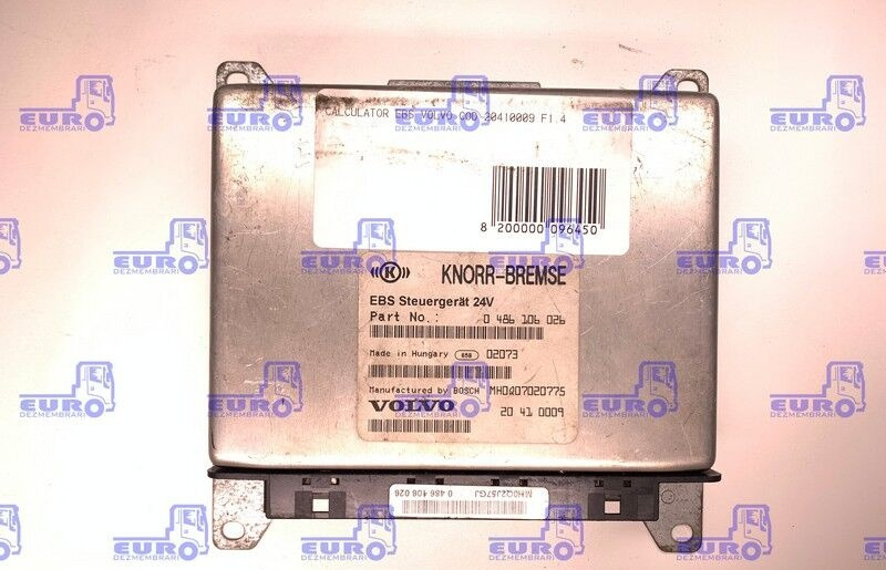 Knorr-Bremse 20410009 Volvo - Блок управления для Грузовиков: фото 1 Knorr-Bremse 20410009 Volvo - Блок управления для Грузовиков: фото 1
